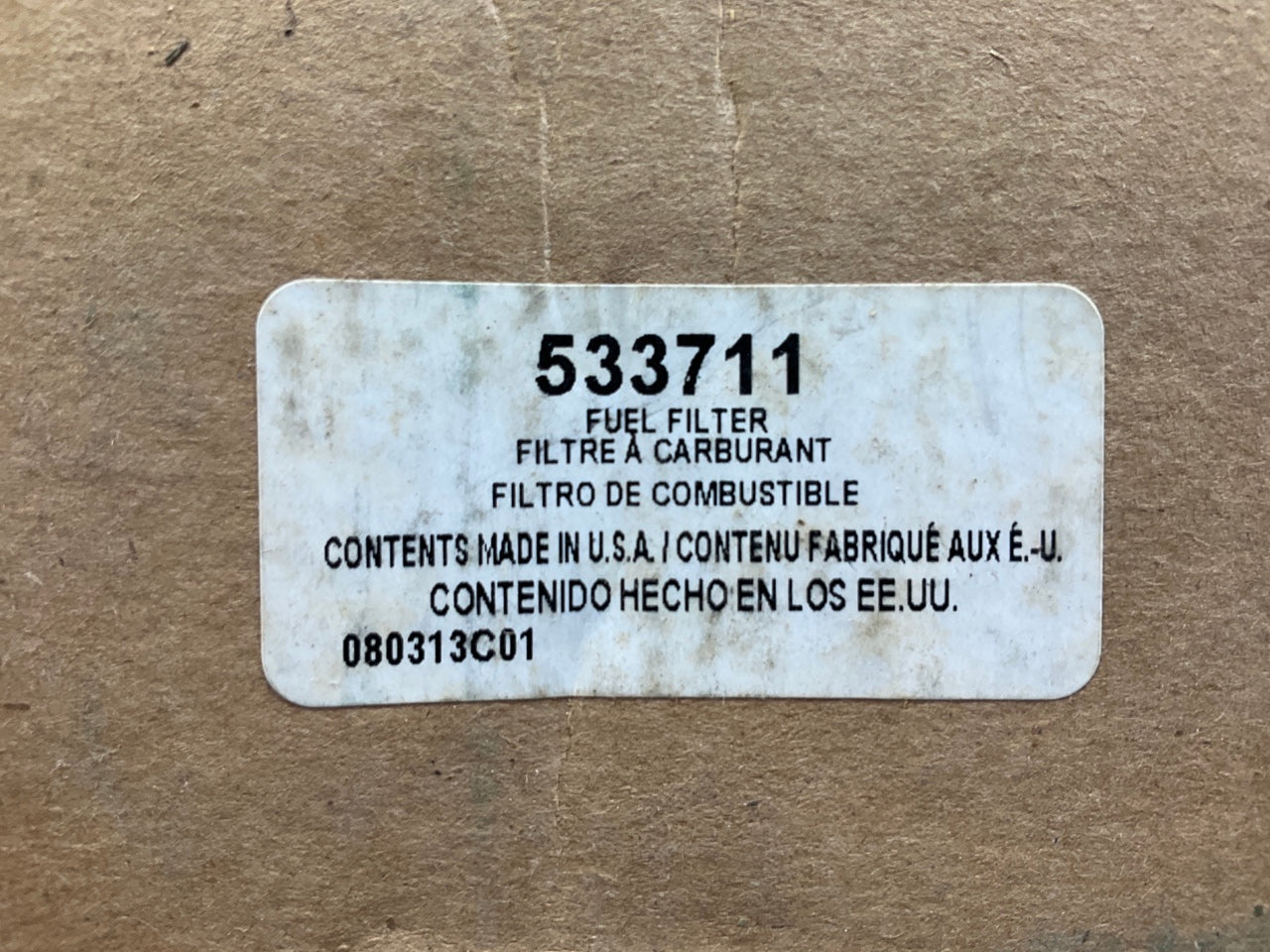 (2) WIX 533711 Fuel Filter