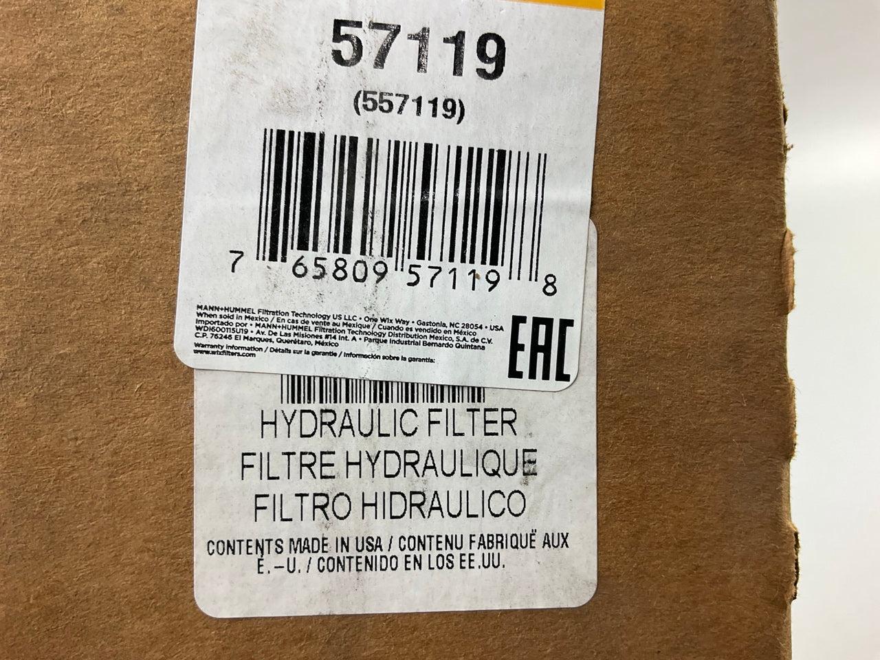 WIX 57119 Hydraulic Filter - Replaces LFH5075, BT8418, P170101, P170089, BT8418