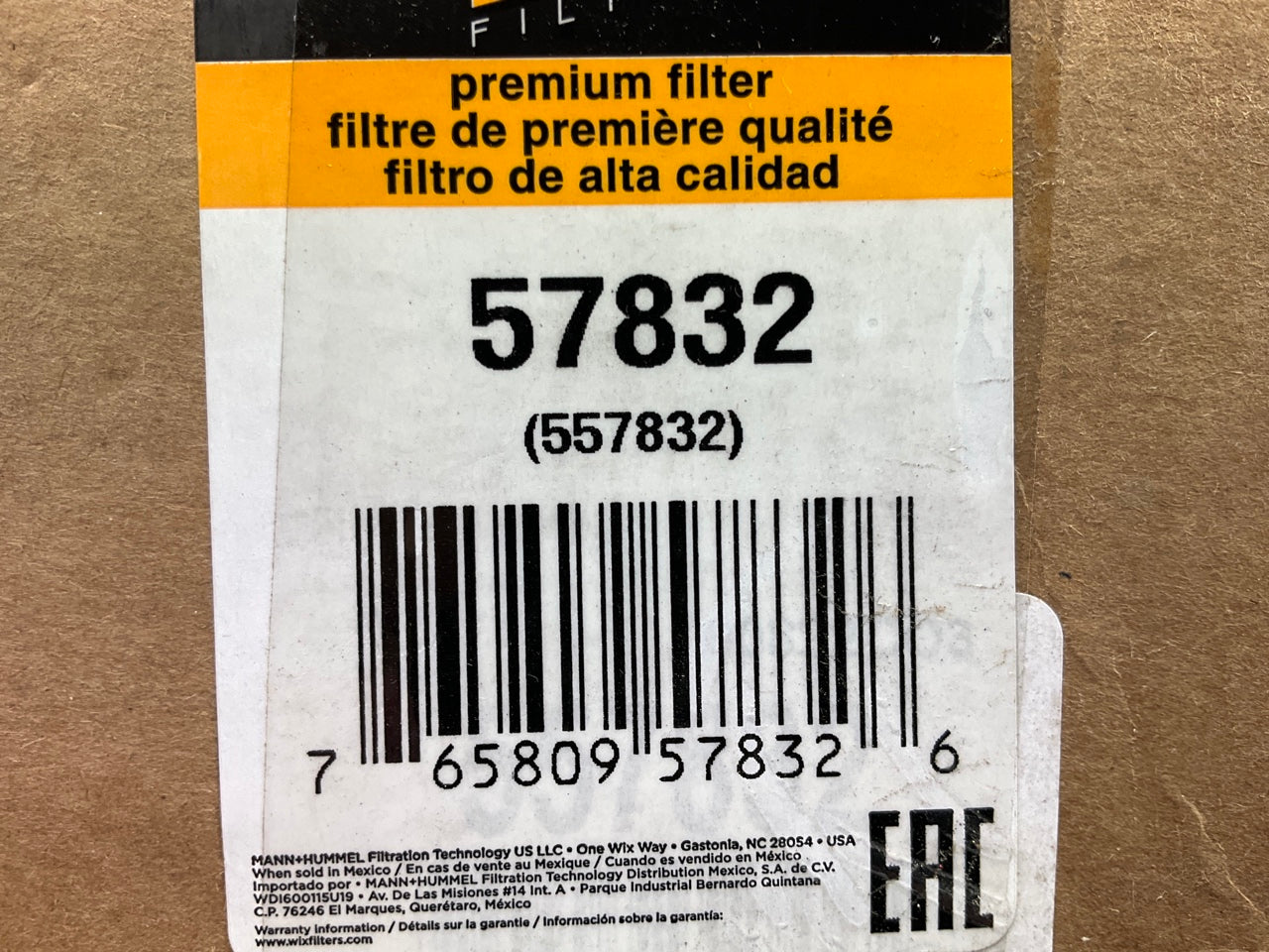 WIX 57832 Hydraulic Filter Replaces HF6424, BT8440MPG; P565149; P11403
