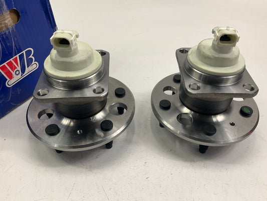 (2) WJB WA512151 Rear Wheel Hub Bearings