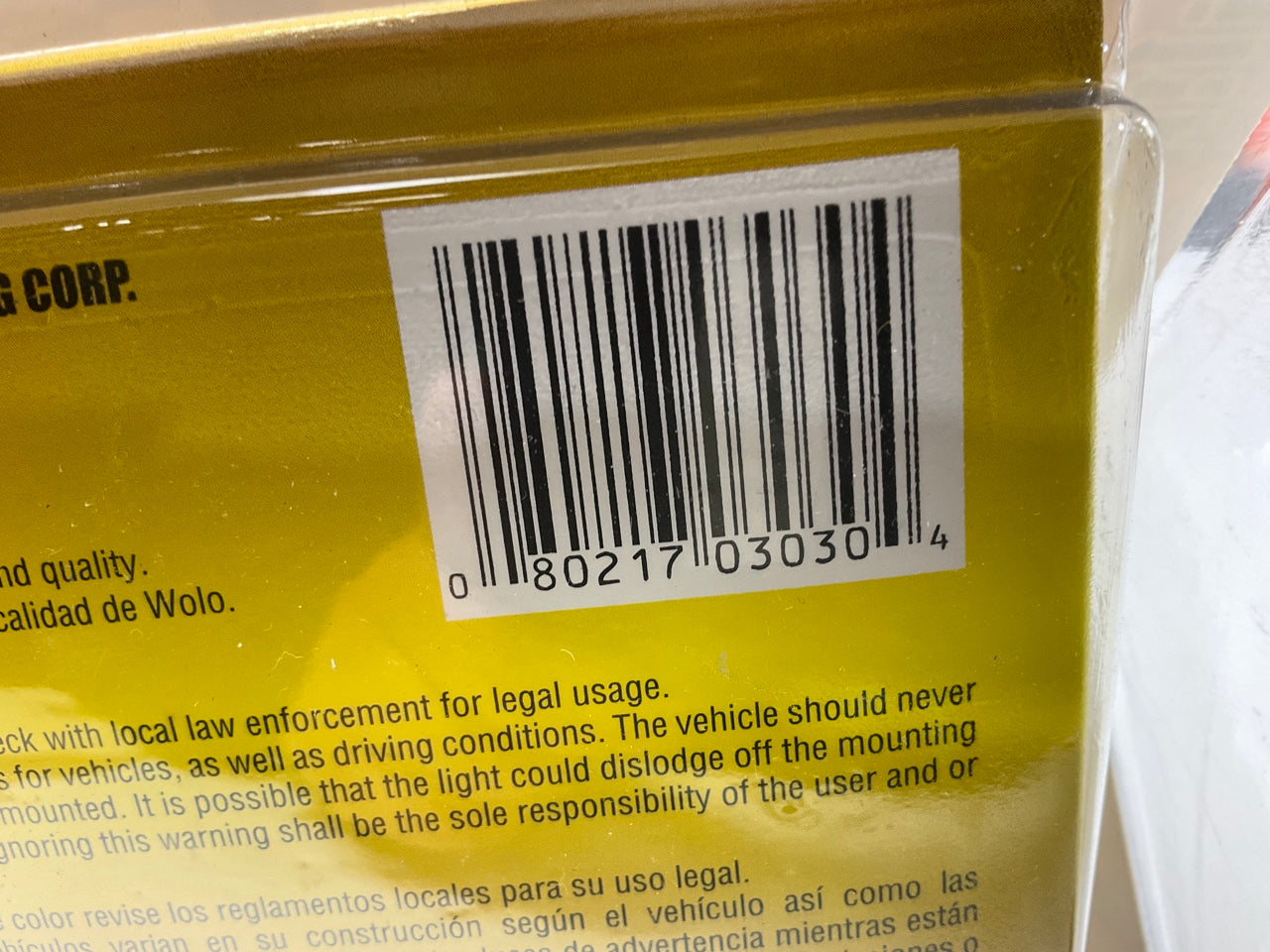 Wolo 3030MP-A Illume Plus LED Amber Flashing Warning Light, 12V Plug-in