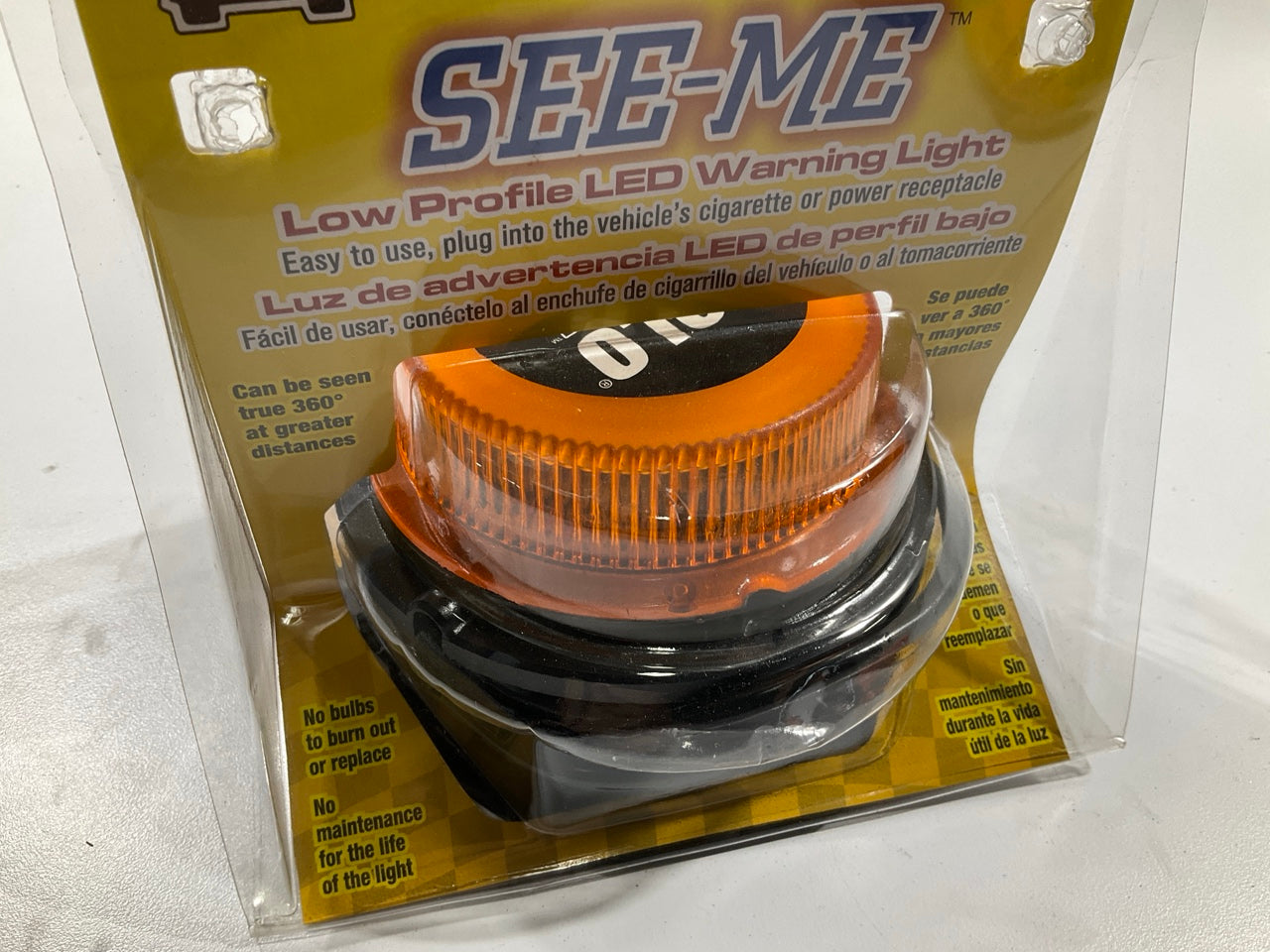 Wolo 3035MP-A  See-Me GEN 3 LED Amber Warning Light 12V Plug-in