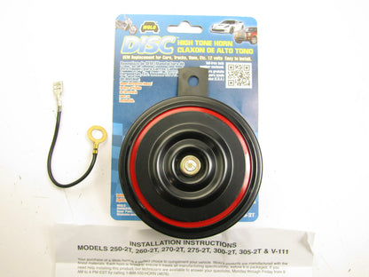 Wolo 305-2T Replacement High Tone Disc Horn, 12V