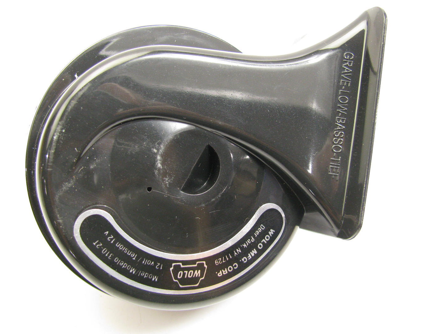 Wolo 310-2T LOUD-ONE UNIVERSAL Low Tone Horn 12V 2-Terminal