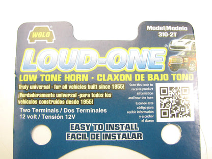 Wolo 310-2T LOUD-ONE UNIVERSAL Low Tone Horn 12V 2-Terminal