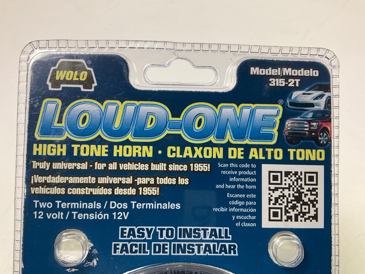 Wolo (315-2T) Loud One Replacement Electric Horn - 12 Volt, High Tone