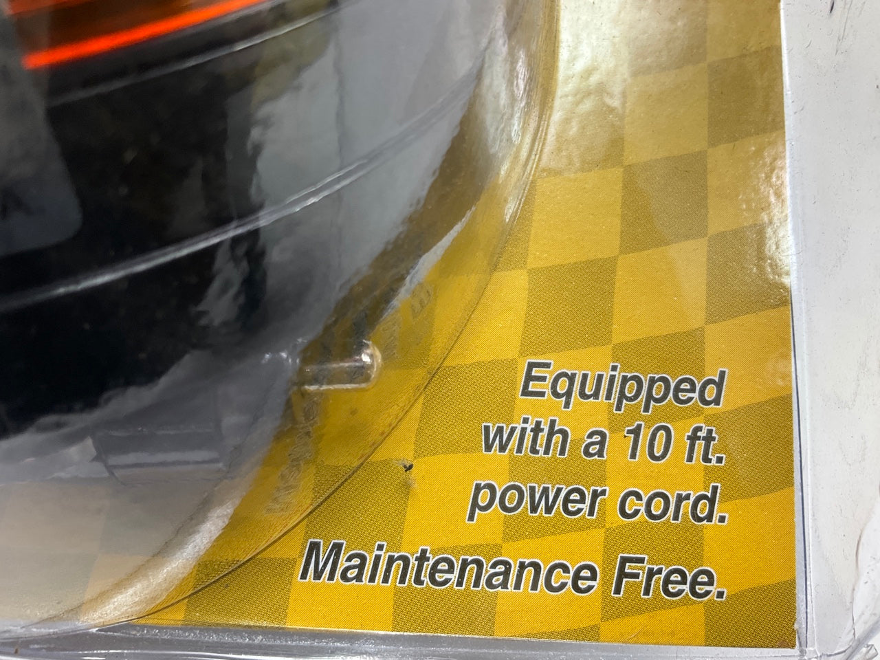 Wolo 3300A Bright Star Strobe Light Flashing Lamp, Amber, 12V, Magnetic Mount