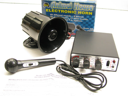 Wolo 345 Animal House Electric Musical Horn 12V Vehicles , 69 Sounds