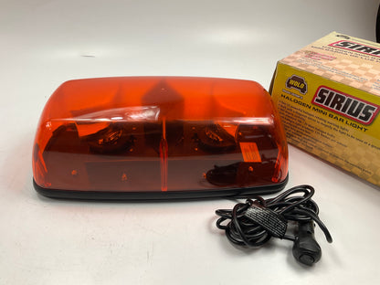 Wolo 3570M-A 12V PLUG-IN Halogen Rotating Mini Bar Amber Lens Light Beacon
