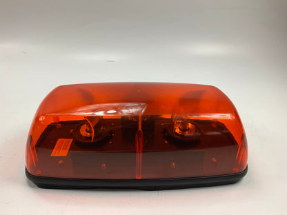 Wolo 3570M-A 12V PLUG-IN Halogen Rotating Mini Bar Amber Lens Light Beacon