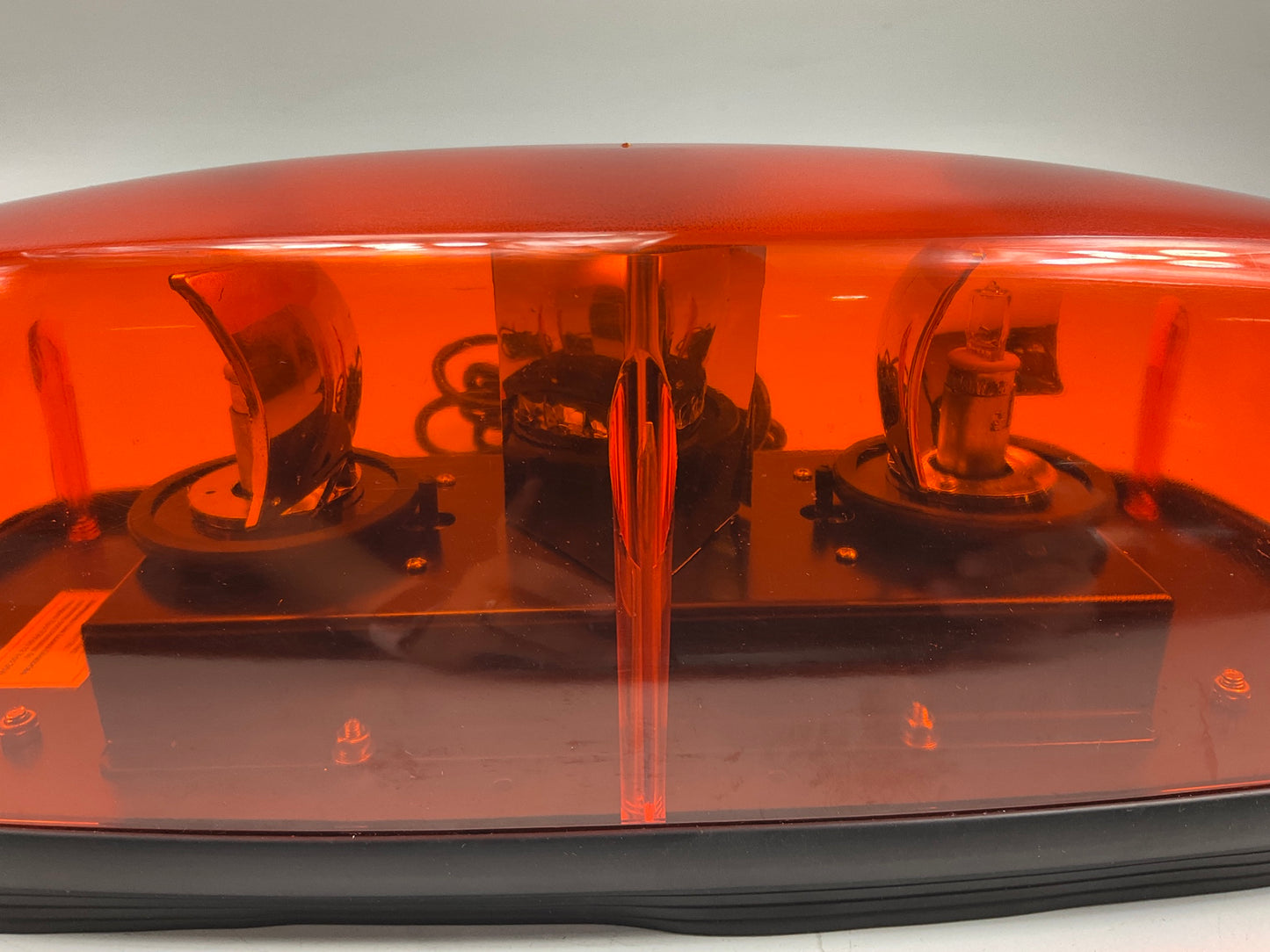 Wolo 3570M-A 12V PLUG-IN Halogen Rotating Mini Bar Amber Lens Light Beacon