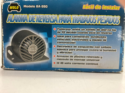 Wolo BA-550 Backup Alarm, Heavy Duty; Steady Beep Sound; 112 Decibels