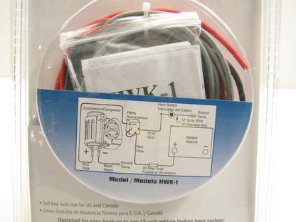 Wolo HWK-1 Horn Wiring Kit With Horn Button Switch