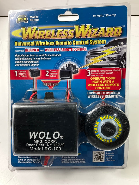 Wolo RC100 Wireless Wizard Universal Remote Control System For Horn