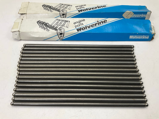 (16) Wolverine PR-1417 Push Rods - 1971-1982 Ford 351 400 V8, 9.500'' Long