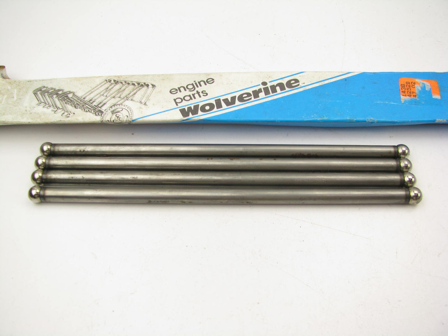 (4) Wolverine PR-1438 Engine Push Rods For 1980-1985 GM 260 307 350 SBC V8