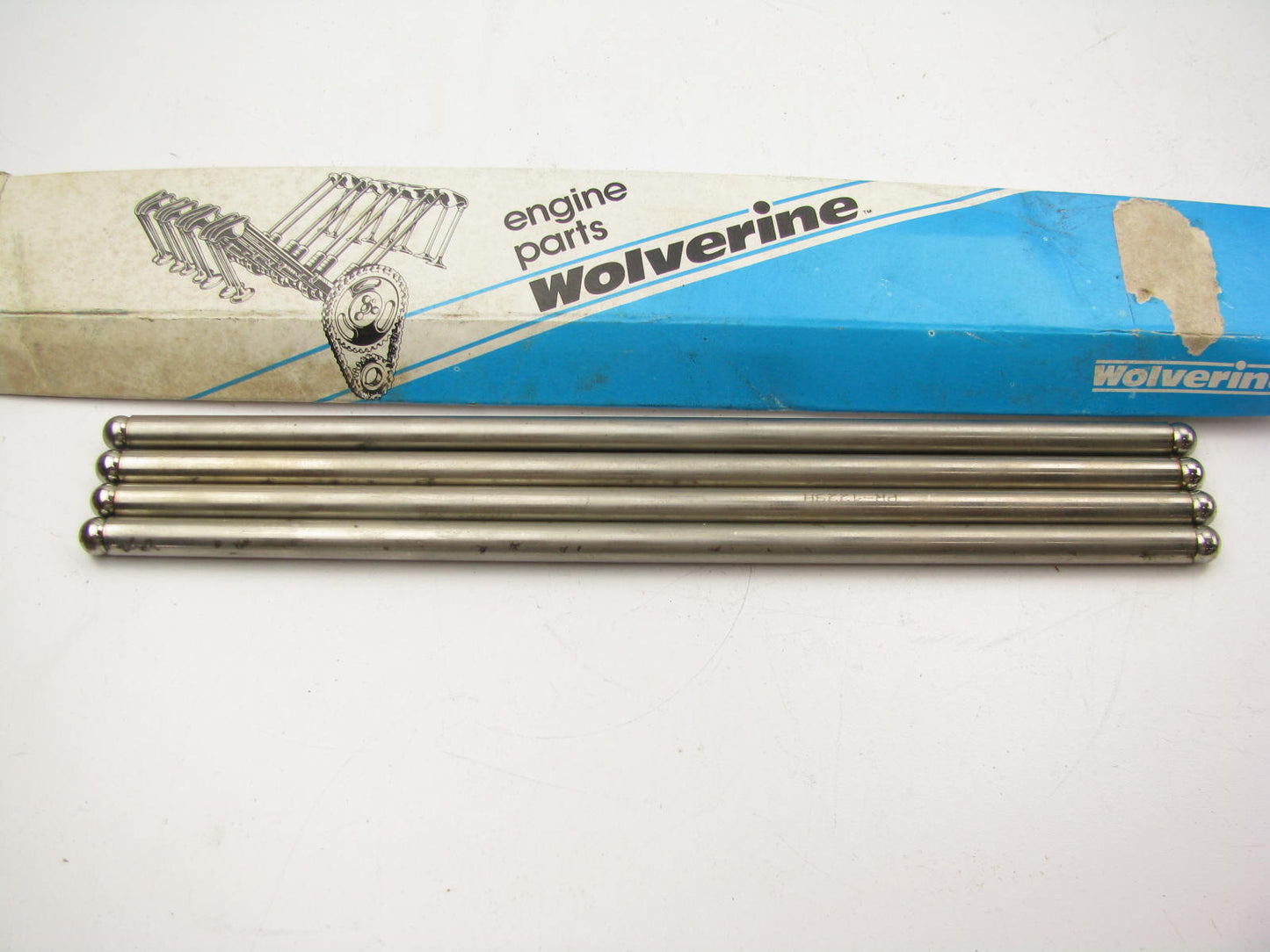 (4) Wolverine PR-1444H Engine Push Rods For 1980-95 GM 2.8L 3.1L 3.4L-V6