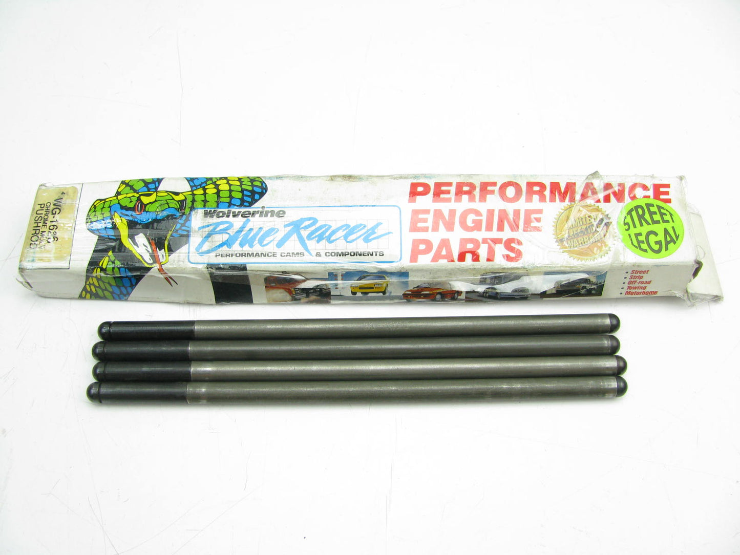 (4) Wolverine WG-1626 Chrome Moly PERFORMANCE Engine Push Rods - RP-7001R