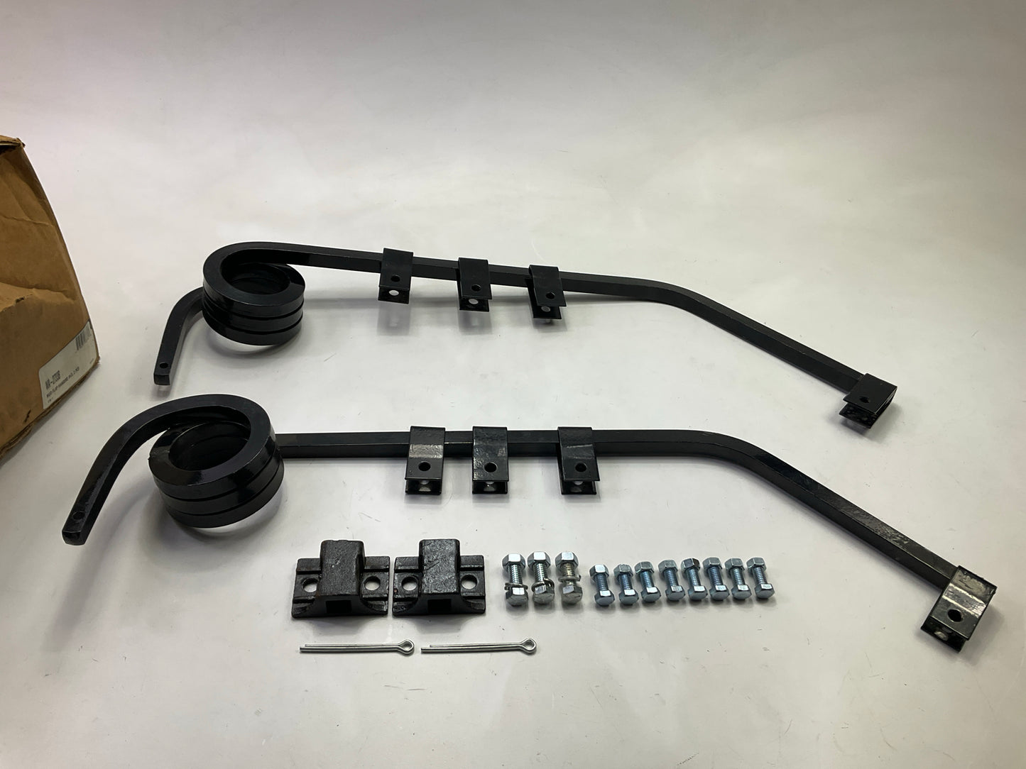 Missing 1 Bolt WA2733B Mud Flap Hangers - 2 Piece Set - 30'' Long, Pig Tail Style
