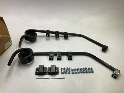 Missing 1 Bolt WA2733B Mud Flap Hangers - 2 Piece Set - 30'' Long, Pig Tail Style