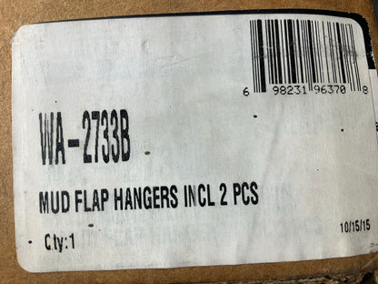 Missing 1 Bolt WA2733B Mud Flap Hangers - 2 Piece Set - 30'' Long, Pig Tail Style