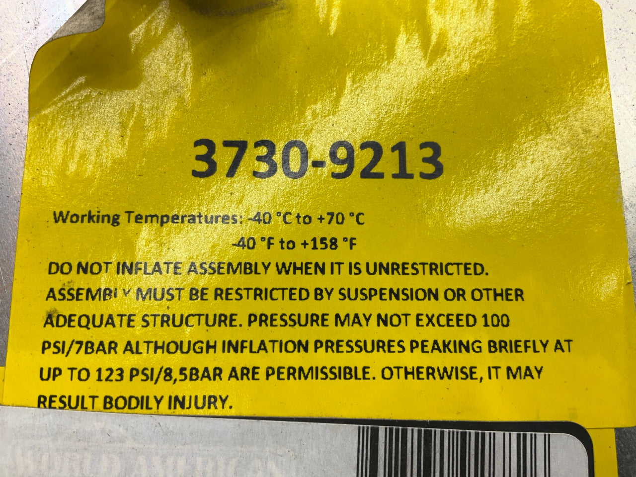 World American WA01-9213C Air Spring Bag - 1R12-090, W01-358-9213, 501559C1