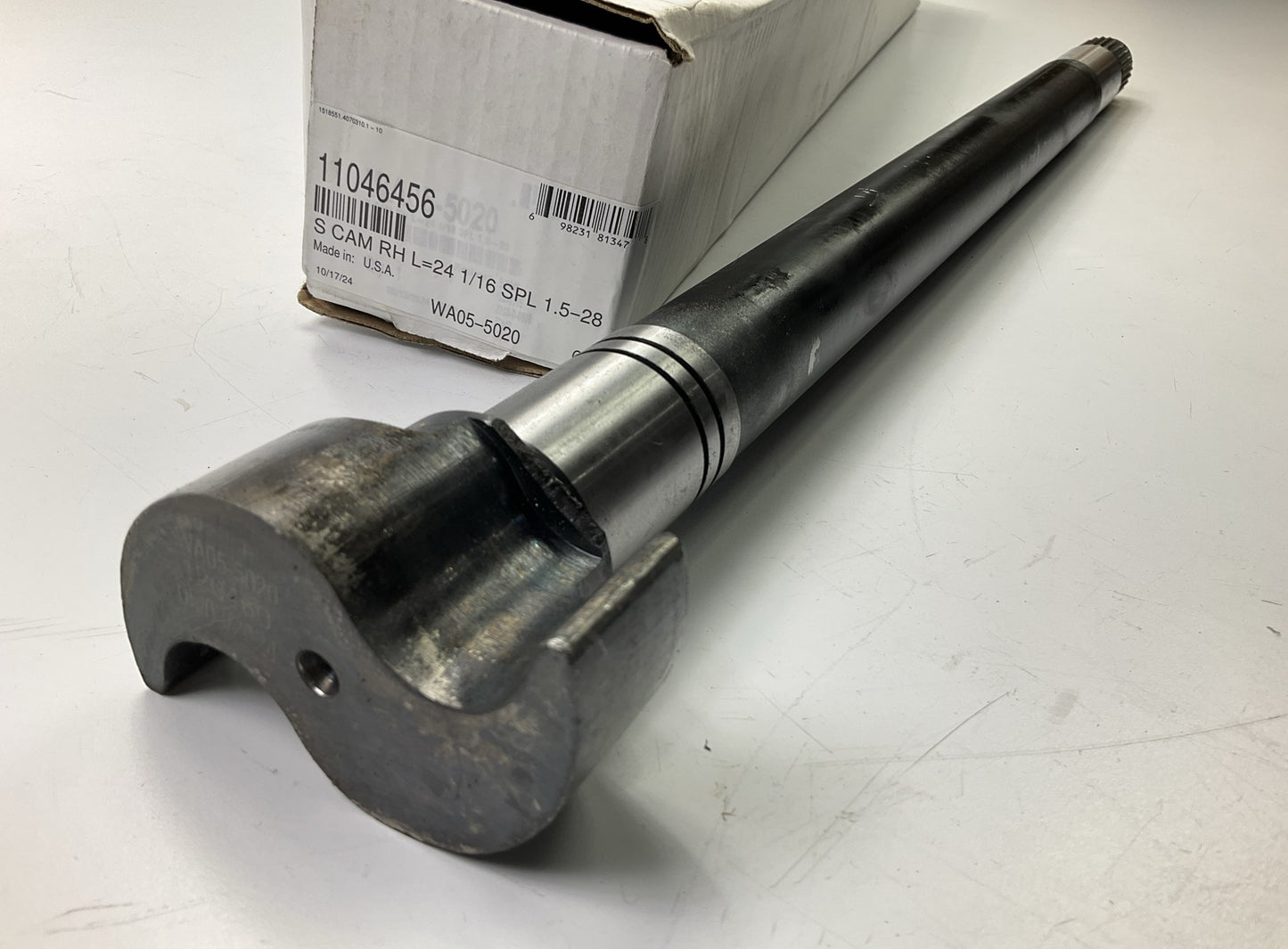 WA05-5020 Air Brake Camshaft Right, 24-1/16'' L, 1-1/2'', 28 Spline, 16.5'' Q Brake