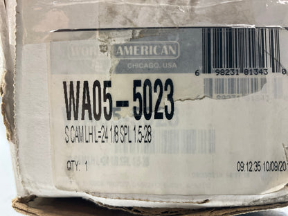 World American WA05-5023 Air Brake Camshaft, Left, 24-1/8'' Long, 1.5-28 Spline