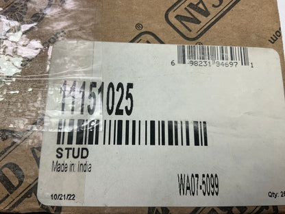 World American WA07-5099 Wheel Lug Studs - Left Hand, 2-7/8'' Length, Pack Of 25