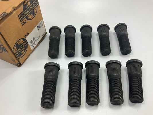 (10) World American WA07-5179 Wheel Lug Stud, Right Hand, 3-1/2'' Long, 1-1/8''-16