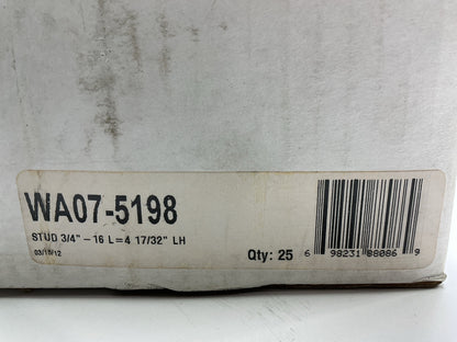 (2) WA07-5198 Wheel Lug Studs - Left Hand, 4-17/32 Inches Length, Shoulder Style