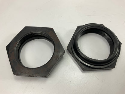 (2) World American WA07-5375 Axle Spindle Nut, 2-5/8''-12 Thread, 3-1/2'' Hex