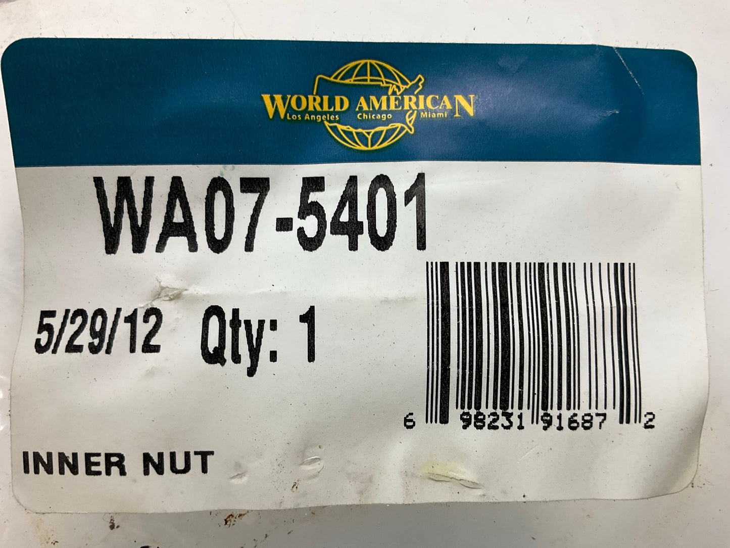 World American WA07-5401 Axle Spindle Nut, 2.625'' -12 '' Thread