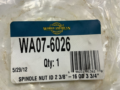 World American WA07-6026 Axle Spindle Nut, Replaces Dayton 06-224, Euclid E2128