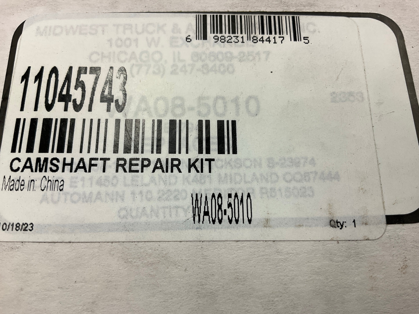 WORLD AMERICAN WA08-5010 Air Brake Camshaft Repair Kit 16-1/2'' INTRAAX HXS