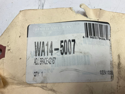 (2) World WA14-5007 Trailer Landing Gear Brace Bracket - 42''-57'' Adjustable