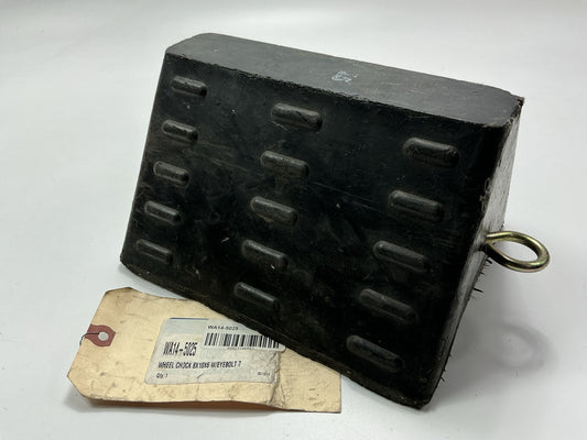 World American WA14-5025 Wheel Chock Block, 8'' X 10'' X 6'' W/ Eyebolt