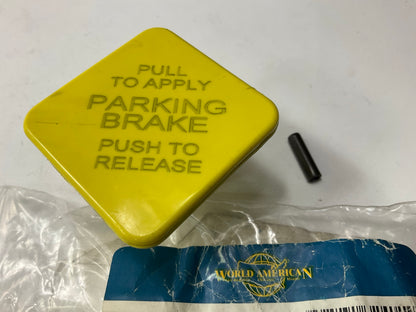 World American WA248433 Yellow Push / Pull Air Brake Valve Control Knob, 3/8''