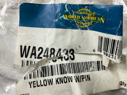 World American WA248433 Yellow Push / Pull Air Brake Valve Control Knob, 3/8''