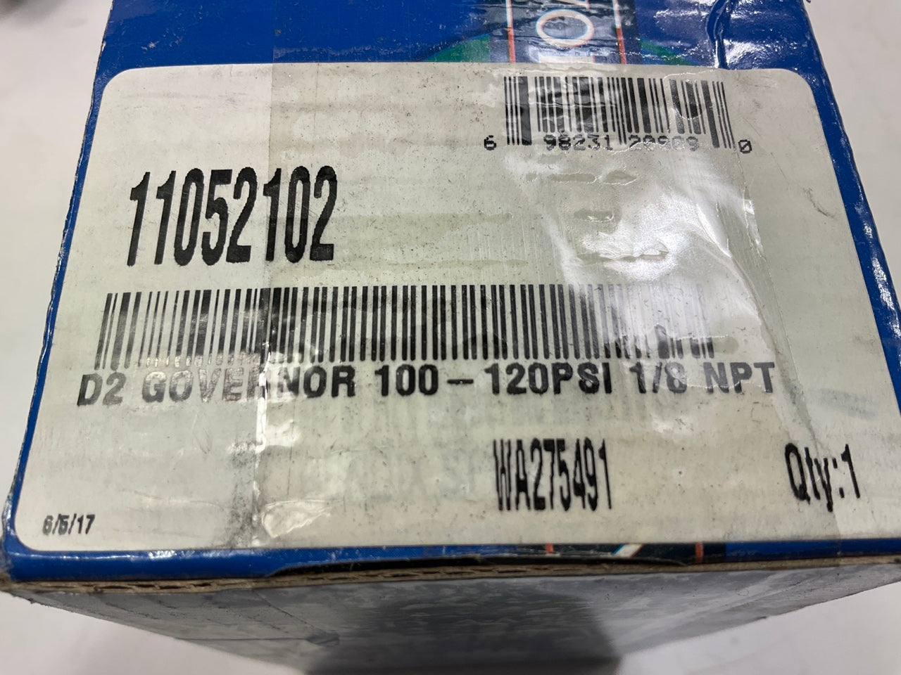 World American WA275491 D-2 Adjustable Governor, 100 PSI Cut-In, 120 PSI Cut-Out
