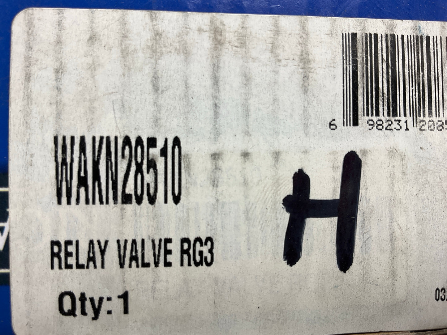 World American WAKN28510 RG2 Relay Valve KN28510