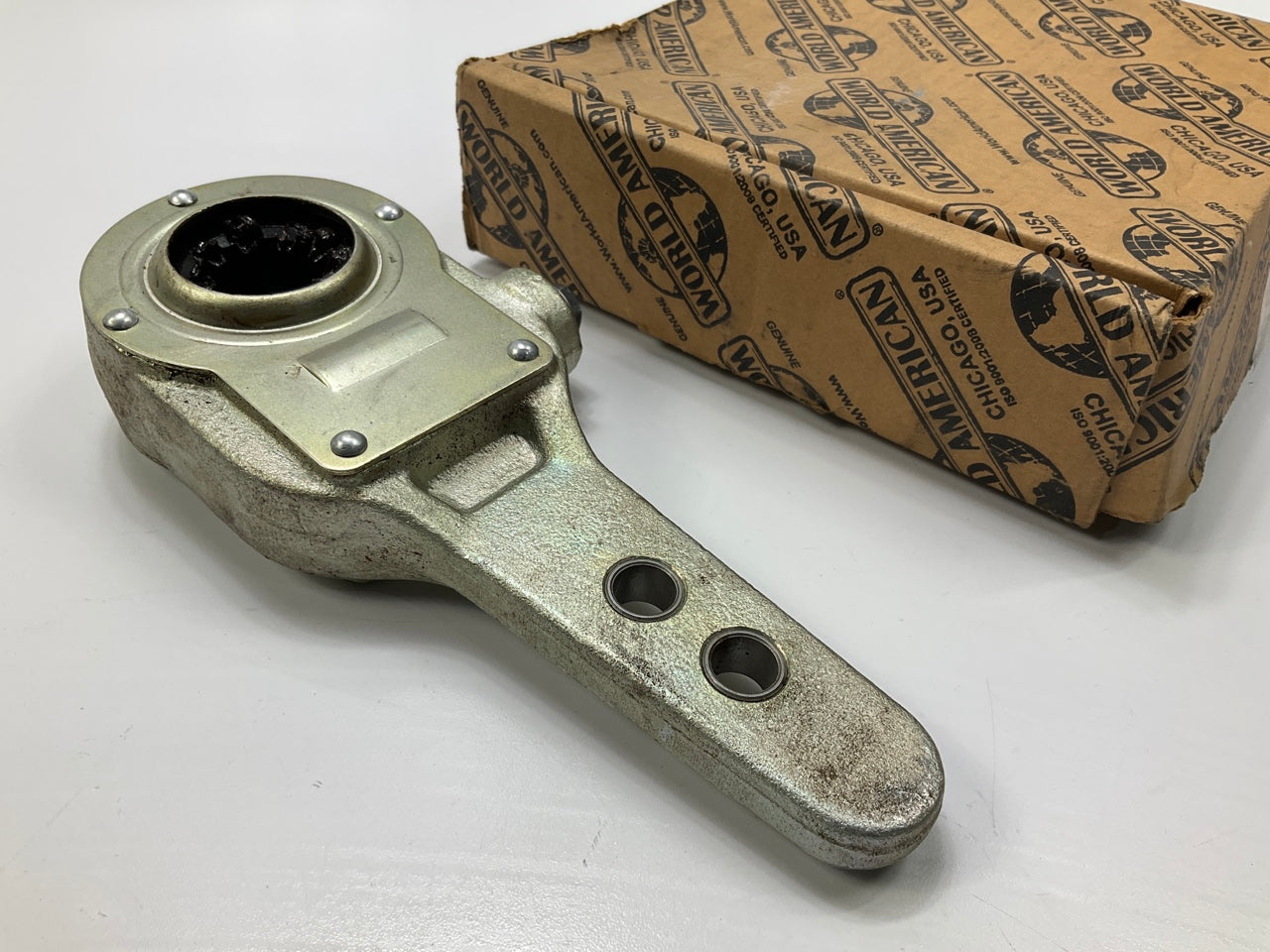 World WAKN48001 Air Brake Manual Slack Adjuster 1.25''-10 Spline, 5''-6'' Arm Ratio