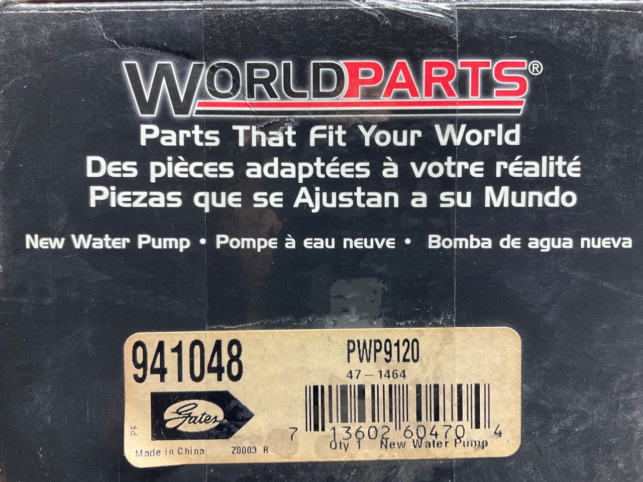 Worldparts 941048 Water Pump For 1996-2000 Honda Civic, 96-97 Del Sol