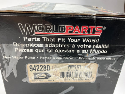 Worldparts 942280 Water Pump 2002-07 Mitsubishi Lancer 97-02 Mirage - W/O Gasket