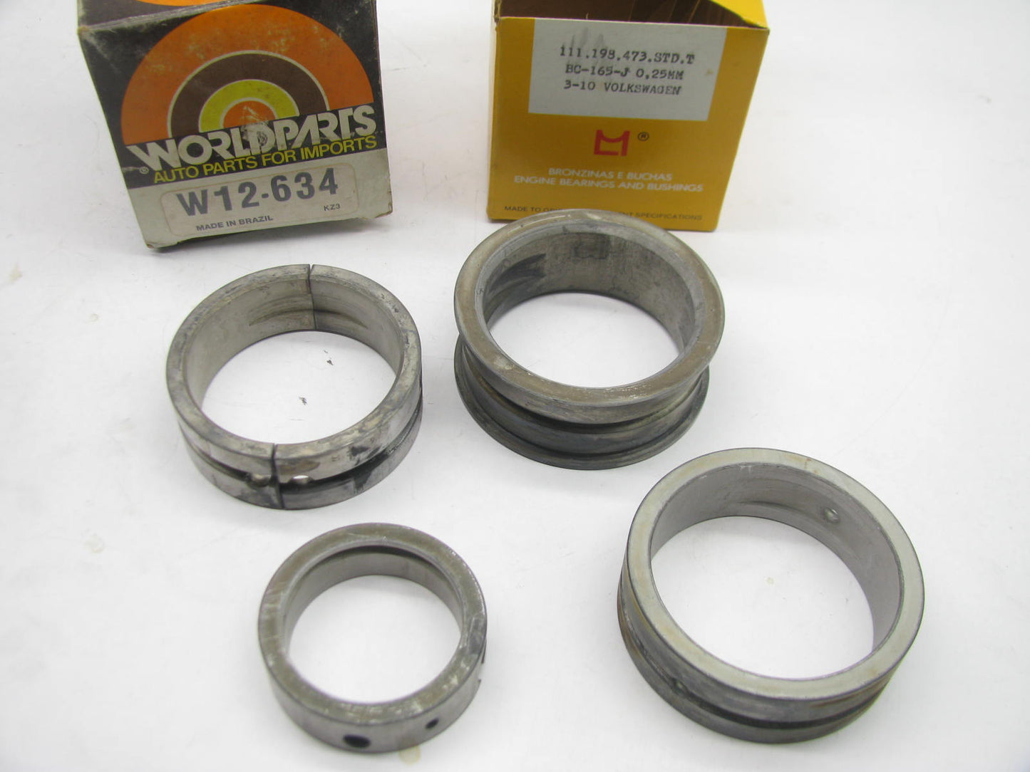 Worldparts W12-634 Engine Main Bearings 0.25mm 1961-1979 VW 1.2L 1.3L 1.5L