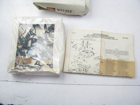 Worldparts W21-650 Carburetor Rebuild Kit 1976-1979 Honda CVCC Keihin 3-BBL