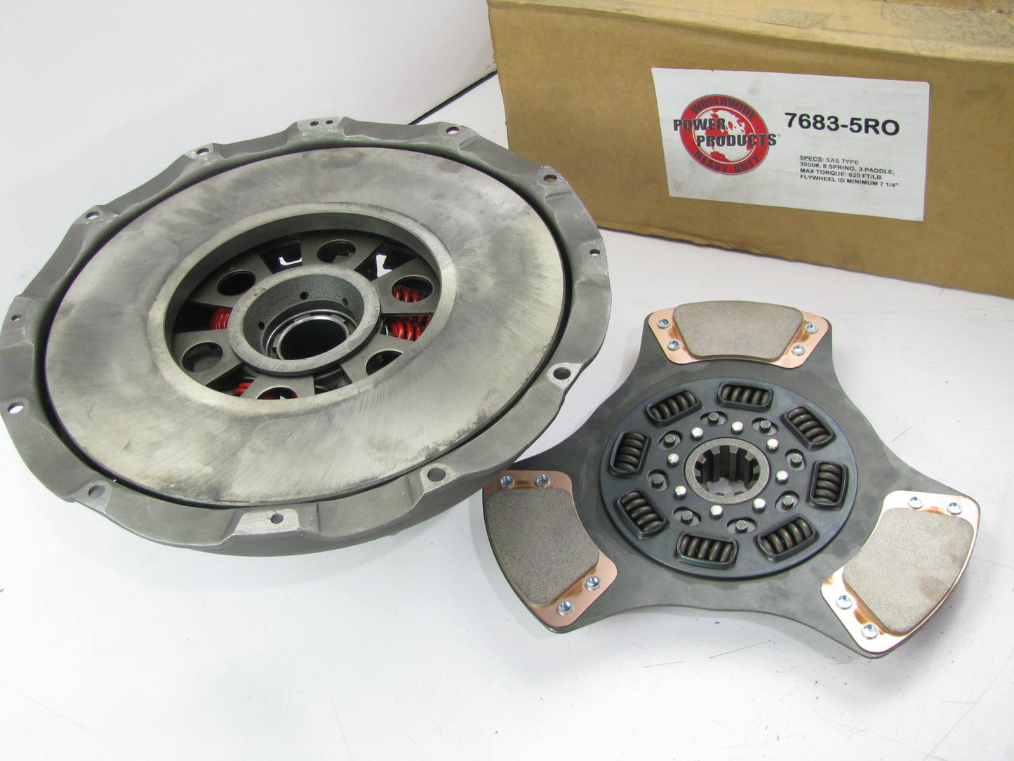 Power 7683-5RO Pull-Type Angle Spring Single Plate Clutch Kit 14'' X 1-3/4'' - 10T Type 2