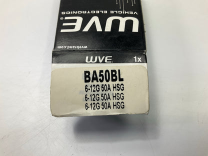 WVE BA50BL - 6-12g 50A Power Outlet Housing