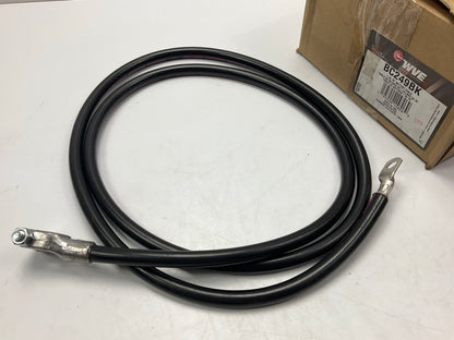 WVE BC249BK Black Top Post Battery Cable, 1 Gauge, 78'' Long