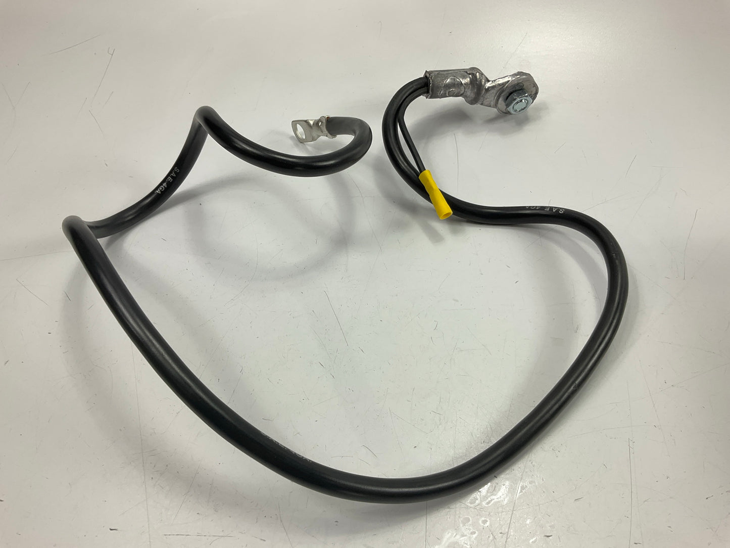 WVE BC261BK Side Post Black Battery Cable, 40'' Long, 4 Gauge With 12 Gauge Lead